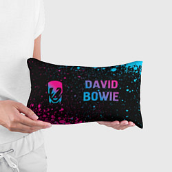 Подушка-антистресс David Bowie - neon gradient по-горизонтали, цвет: 3D-принт — фото 2