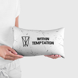 Подушка-антистресс Within Temptation glitch на светлом фоне по-горизо, цвет: 3D-принт — фото 2