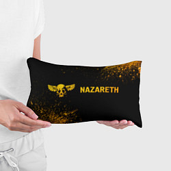 Подушка-антистресс Nazareth - gold gradient по-горизонтали, цвет: 3D-принт — фото 2