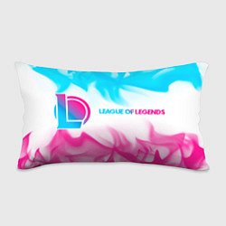 Подушка-антистресс League of Legends neon gradient style по-горизонта