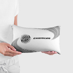 Подушка-антистресс Chrysler speed на светлом фоне со следами шин по-г, цвет: 3D-принт — фото 2