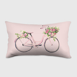 Подушка-антистресс Розовый велосипед с цветами