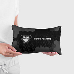 Подушка-антистресс Poppy Playtime glitch на темном фоне по-горизонтал, цвет: 3D-принт — фото 2
