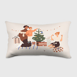 Подушка-антистресс Семья наряжает ёлку