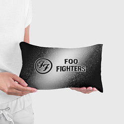 Подушка-антистресс Foo Fighters glitch на светлом фоне по-горизонтали, цвет: 3D-принт — фото 2