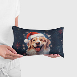 Подушка-антистресс New Years mood from Santa the dog, цвет: 3D-принт — фото 2