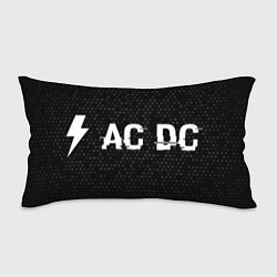 Подушка-антистресс AC DC glitch на темном фоне по-горизонтали