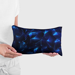 Подушка-антистресс Синяя геометрическая абстракция, цвет: 3D-принт — фото 2