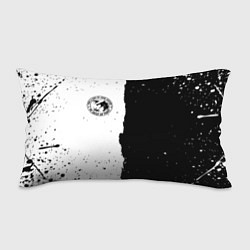 Подушка-антистресс Ведьмак лого черно белые, цвет: 3D-принт