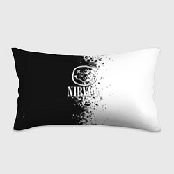 Подушка-антистресс Nirvana чернобелые краски рок, цвет: 3D-принт