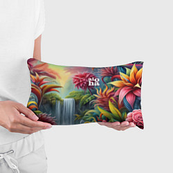 Подушка-антистресс Гавайские тропические цветы - алоха, цвет: 3D-принт — фото 2