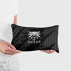 Подушка-антистресс Ведьмак лого текстура соты, цвет: 3D-принт — фото 2