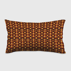 Подушка-антистресс Оранжевый деревянный абстрактный паттерн, цвет: 3D-принт