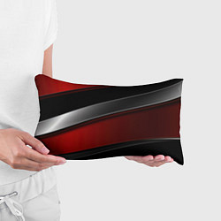 Подушка-антистресс Красный серый и черный, цвет: 3D-принт — фото 2