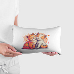 Подушка-антистресс Влюбленные милые котята, цвет: 3D-принт — фото 2