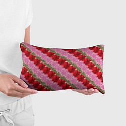 Подушка-антистресс Фон с лилиями и розами, цвет: 3D-принт — фото 2
