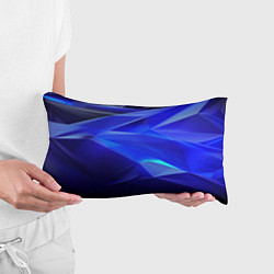 Подушка-антистресс Black and blue abstract background sport style, цвет: 3D-принт — фото 2