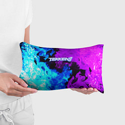 Подушка-антистресс Tekken 8 неоновый огонь, цвет: 3D-принт — фото 2