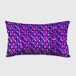 Подушка-антистресс Фиолетовый узор и чёрная обводка, цвет: 3D-принт