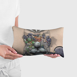 Подушка-антистресс Большая драка с ниндзя, цвет: 3D-принт — фото 2