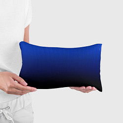 Подушка-антистресс Полосатый градиент сине-чёрный, цвет: 3D-принт — фото 2