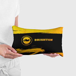 Подушка-антистресс Brighton - gold gradient по-горизонтали, цвет: 3D-принт — фото 2