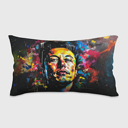 Подушка-антистресс Граффити портрет Илона Маска, цвет: 3D-принт