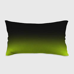 Подушка-антистресс Чёрно-салатовый градиент, цвет: 3D-принт