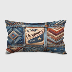 Подушка-антистресс Vintage vanguard jeans - patchwork, цвет: 3D-принт
