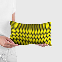 Подушка-антистресс Жёлтые лепестки шестиугольники, цвет: 3D-принт — фото 2