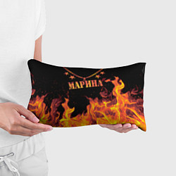 Подушка-антистресс Марина - имя в огне, цвет: 3D-принт — фото 2