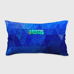 Подушка-антистресс Abiotic Factor logo blue neon, цвет: 3D-принт