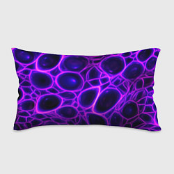 Подушка-антистресс Фиолетовы неоновые соты, цвет: 3D-принт