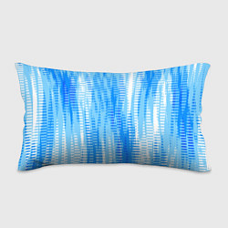 Подушка-антистресс Бело-голубой полосатый, цвет: 3D-принт