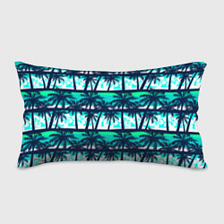 Подушка-антистресс Тропический франжипани с пальмами, цвет: 3D-принт