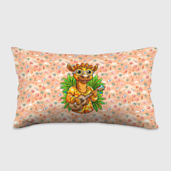 Подушка-антистресс Жираф играет на гитаре, цвет: 3D-принт