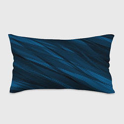 Подушка-антистресс Полосатый чёрно-синий, цвет: 3D-принт
