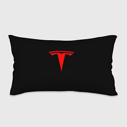 Подушка-антистресс Tesla red logo, цвет: 3D-принт