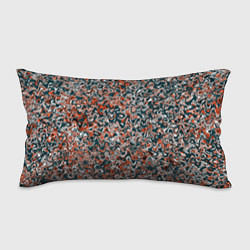 Подушка-антистресс Тёмный сине-оранжевый абстрактная текстура, цвет: 3D-принт