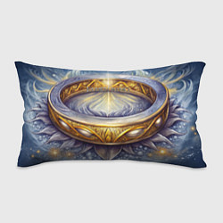 Подушка-антистресс Elden Ring лого и волшебное золотое кольцо, цвет: 3D-принт