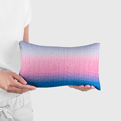 Подушка-антистресс Tie-dye color gradient: pink-blue, цвет: 3D-принт — фото 2