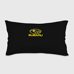 Подушка-антистресс Subaru logo yellow, цвет: 3D-принт