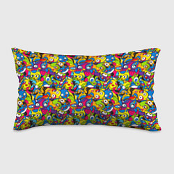 Подушка-антистресс Сумасшедшие креативные коты, цвет: 3D-принт