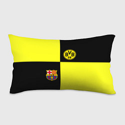 Подушка-антистресс Barcelona x Borussia, цвет: 3D-принт