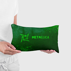 Подушка-антистресс Metallica - green gradient по-горизонтали, цвет: 3D-принт — фото 2