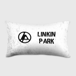 Подушка-антистресс Linkin Park 2024 glitch на светлом фоне по-горизон