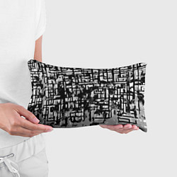 Подушка-антистресс Бело-чёрная абстракция, цвет: 3D-принт — фото 2