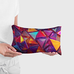 Подушка-антистресс Разноцветные треугольники 2, цвет: 3D-принт — фото 2