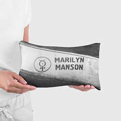 Подушка-антистресс Marilyn Manson - white gradient по-горизонтали, цвет: 3D-принт — фото 2