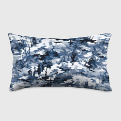 Подушка-антистресс Камуфляж серо синий, цвет: 3D-принт